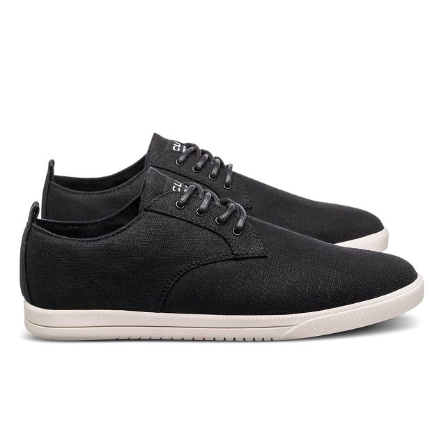 CLAE ELLINGTON HEMP Shoes Mens USA386-C40 In Black Hemp